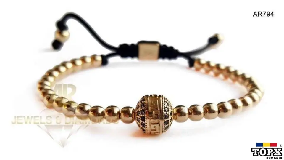 Bratara AUR 14 K 7.92 gr model nou deosebit ARJEWELS(AR794)