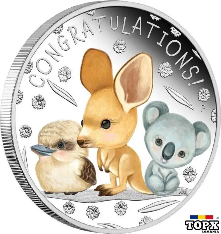 Moneda argint New born baby Marturie Botez ARJEWELS