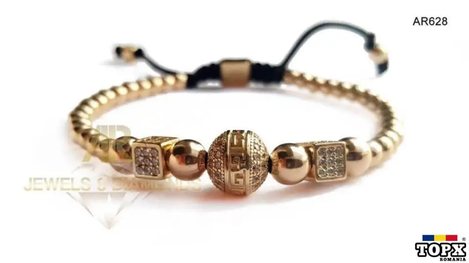 Vand bratara AUR 14 K 10.83 gr model nou deosebit ARJEWELS(AR628)