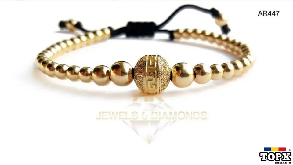 Vand bratara AUR 14 K 8.6 gr model nou deosebit ARJEWELS(AR447)