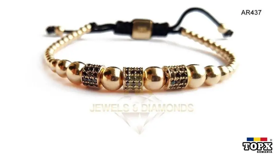 Vand bratara AUR 14 K 7.37 gr model nou AR JEWELS(AR437)