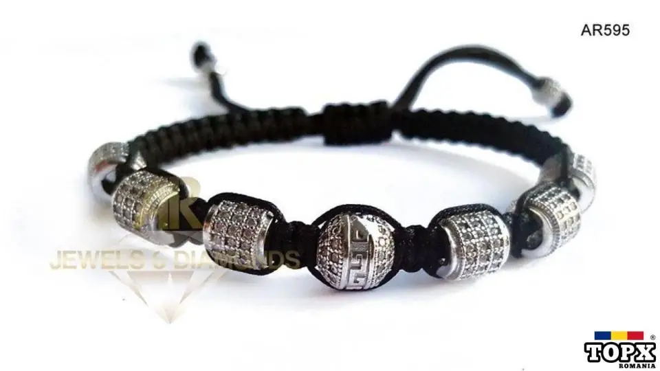 Vand bratara Aur Alb 14 K 10.78 gr model nou deosebit ARJEWELS(AR595)