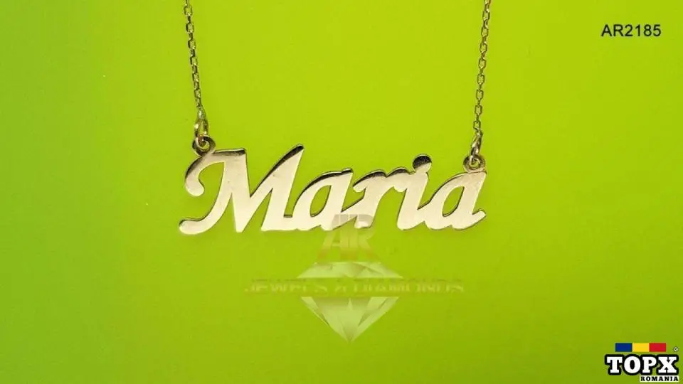 Lantisor Aur 14 K personalizat cu NUME LA ALEGERE
