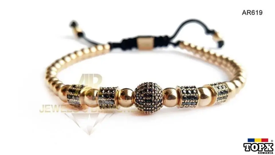 Vand bratara AUR 14 K 10.67 gr model nou deosebit ARJEWELS(AR619)