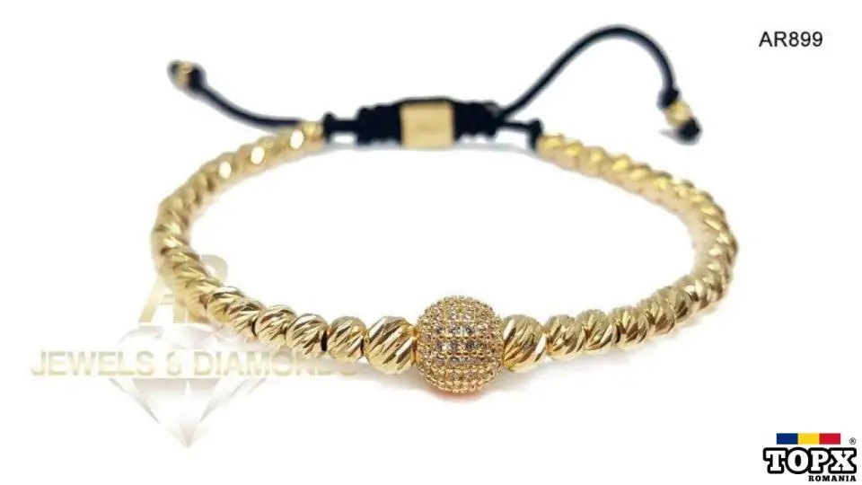 Bratara AUR 14 K Unisex 6.37 Gr model nou ARJEWELS(AR899)