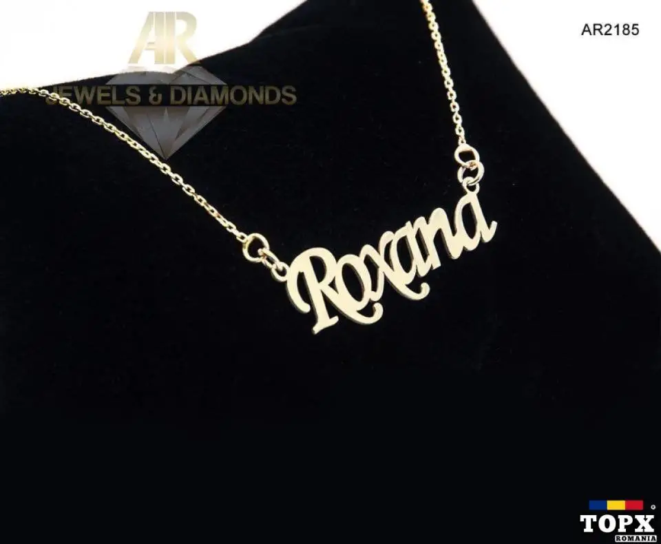 Lantisor Aur 14K cu Nume la Alegere model ARJEWELS