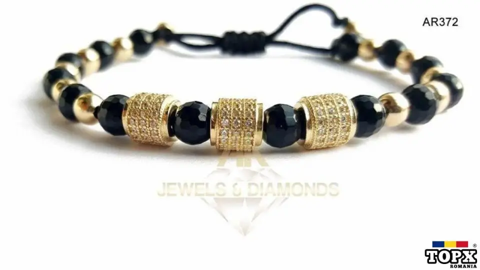 Bratara Aur 14 K model unisex ARJEWELS&DIAMONDS(AR372)