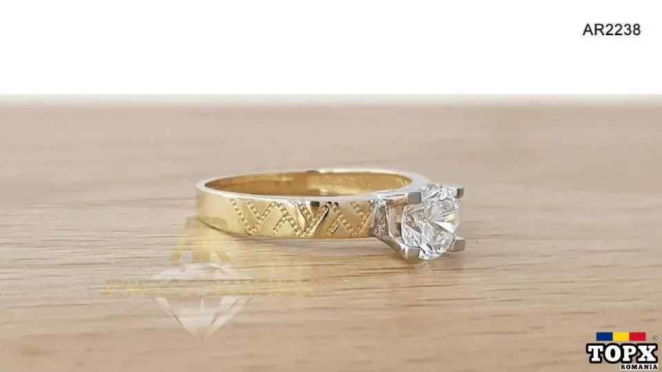 Inel Aur 14 K model nou deosebit ARJEWELS&DIAMONDS(AR2238)