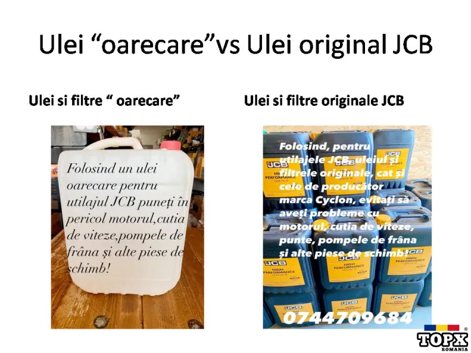 Ulei original jcb 3cx 4cx ulei producator 3cx 4cx filtre 3cx 4cx jcb - 8