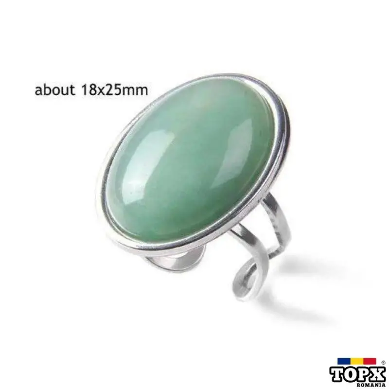 Inel oval de aventurin