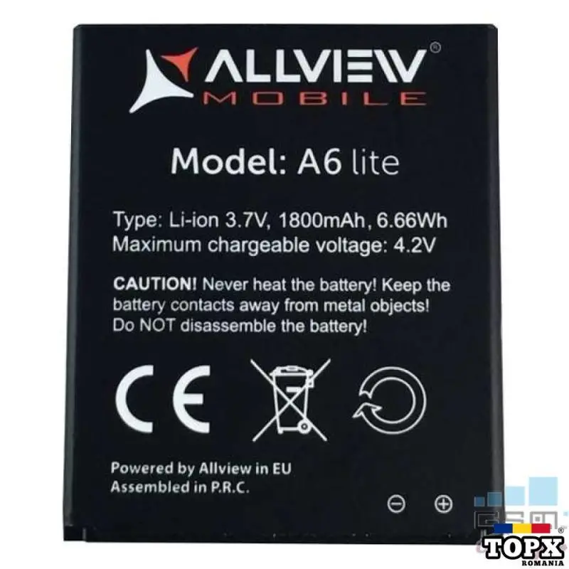 Baterie Acumulator Allview A6 Lite Origina 3.7v Li-Ion 1800 mAh 6.66Wh